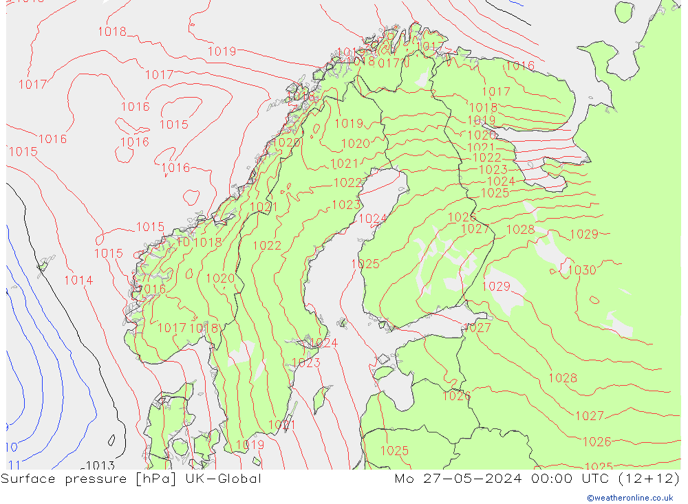 Bodendruck UK-Global Mo 27.05.2024 00 UTC