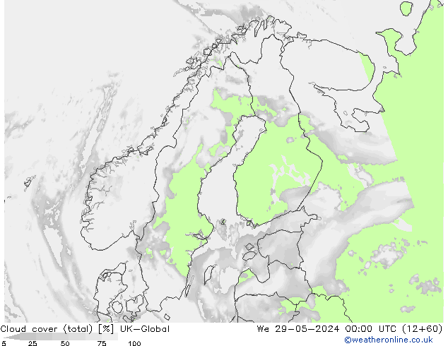 nuvens (total) UK-Global Qua 29.05.2024 00 UTC