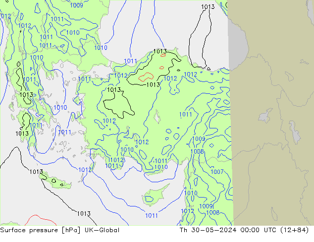 Yer basıncı UK-Global Per 30.05.2024 00 UTC