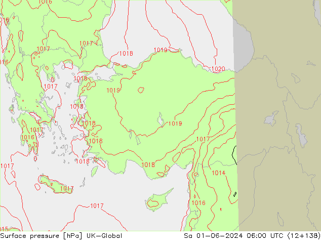 Surface pressure UK-Global Sa 01.06.2024 06 UTC