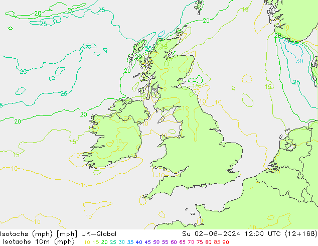 Isotachs (mph) UK-Global  02.06.2024 12 UTC