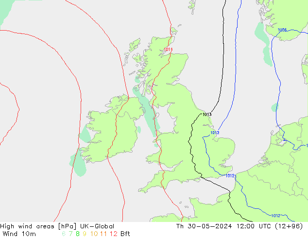 High wind areas UK-Global gio 30.05.2024 12 UTC