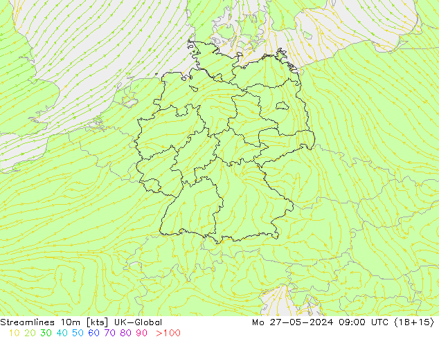 Linha de corrente 10m UK-Global Seg 27.05.2024 09 UTC