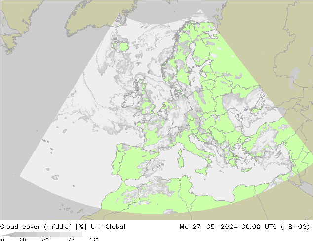 Bewolking (Middelb.) UK-Global ma 27.05.2024 00 UTC