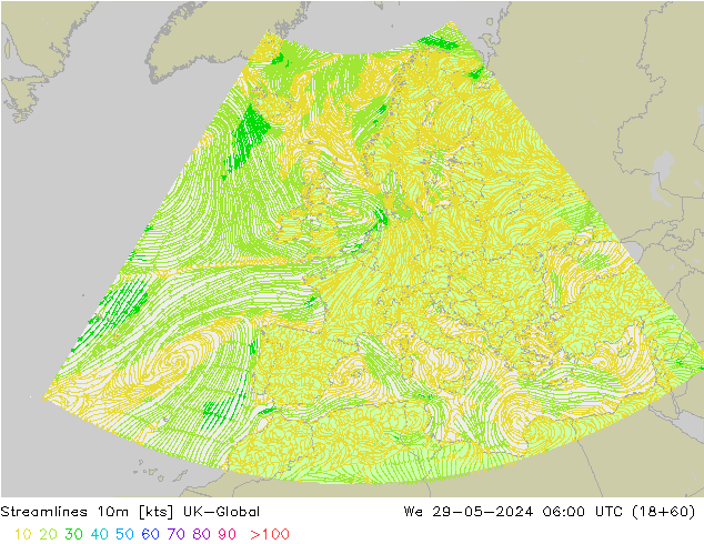 Linha de corrente 10m UK-Global Qua 29.05.2024 06 UTC