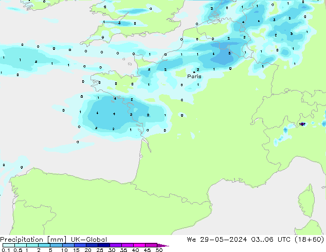 Neerslag UK-Global wo 29.05.2024 06 UTC