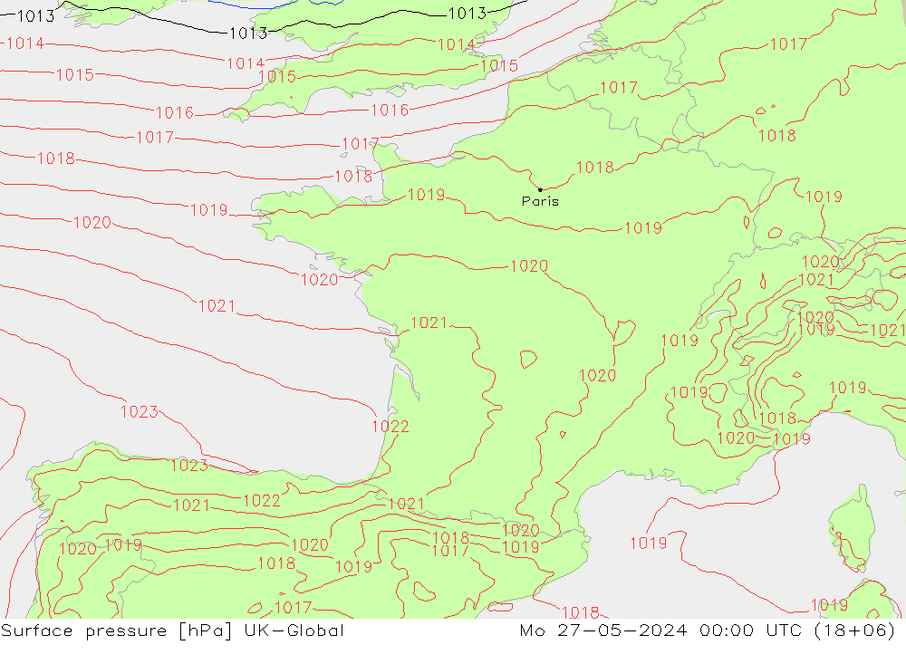 Bodendruck UK-Global Mo 27.05.2024 00 UTC