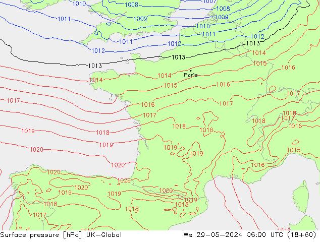ciśnienie UK-Global śro. 29.05.2024 06 UTC