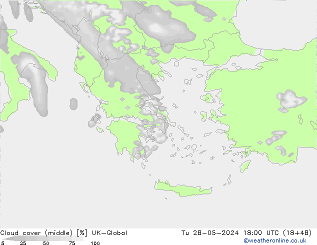 Nuages (moyen) UK-Global mar 28.05.2024 18 UTC