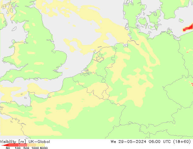 Dohlednost UK-Global St 29.05.2024 06 UTC