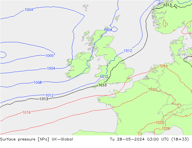 Yer basıncı UK-Global Sa 28.05.2024 03 UTC