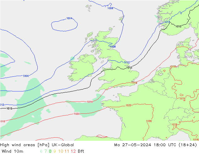 High wind areas UK-Global Po 27.05.2024 18 UTC