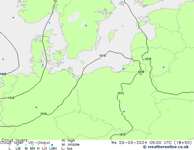 Cloud layer UK-Global mer 29.05.2024 06 UTC