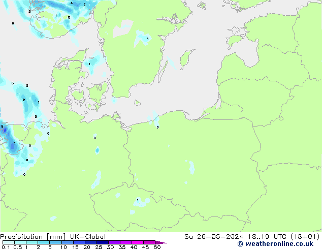 осадки UK-Global Вс 26.05.2024 19 UTC