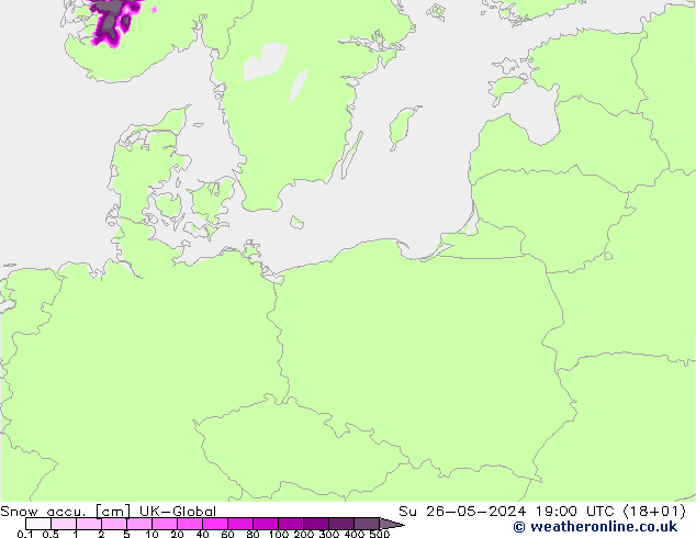 Глубина снега UK-Global Вс 26.05.2024 19 UTC