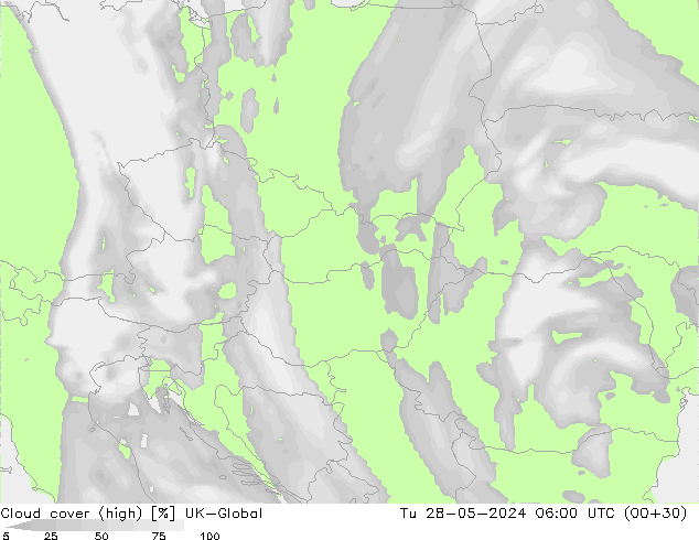 Bewolking (Hoog) UK-Global di 28.05.2024 06 UTC