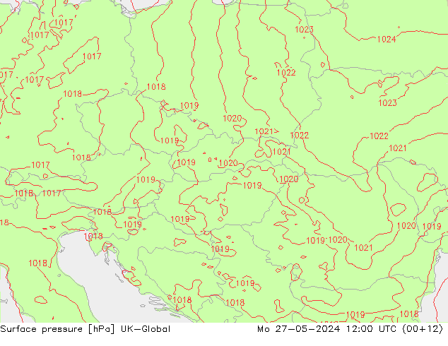 Luchtdruk (Grond) UK-Global ma 27.05.2024 12 UTC