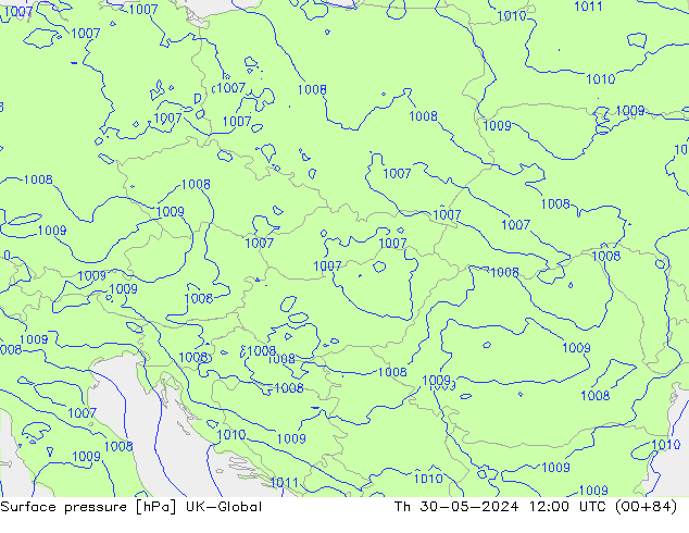 Yer basıncı UK-Global Per 30.05.2024 12 UTC