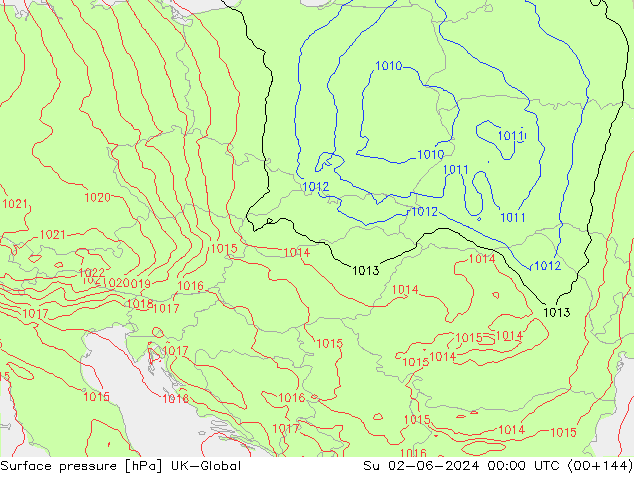 приземное давление UK-Global Вс 02.06.2024 00 UTC