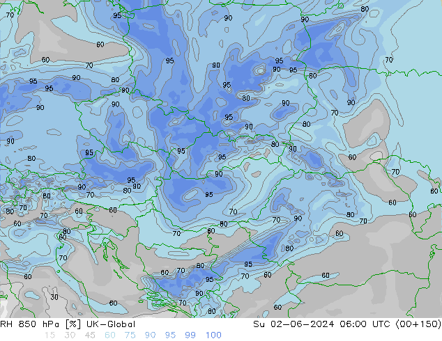 RV 850 hPa UK-Global zo 02.06.2024 06 UTC