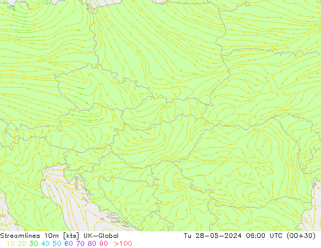 ветер 10m UK-Global вт 28.05.2024 06 UTC