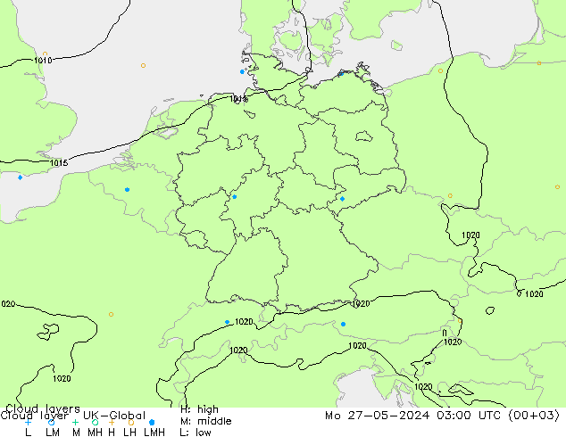 Wolkenschichten UK-Global Mo 27.05.2024 03 UTC