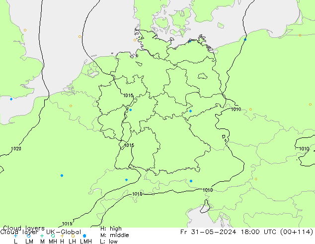 Cloud layer UK-Global Fr 31.05.2024 18 UTC