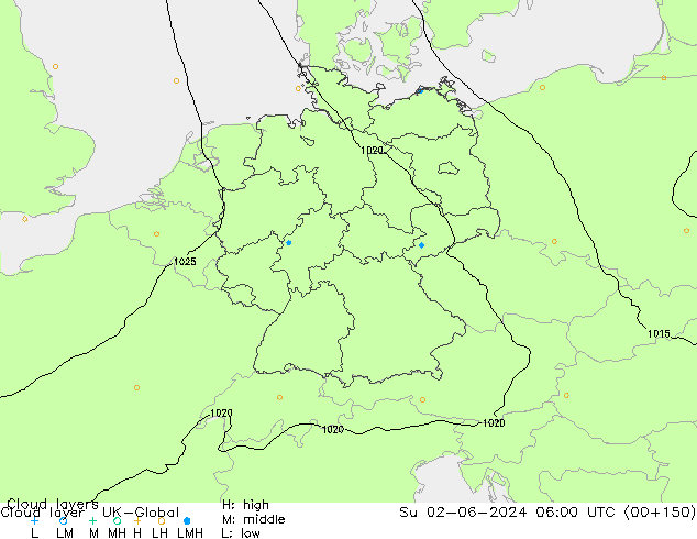 Wolkenlagen UK-Global zo 02.06.2024 06 UTC