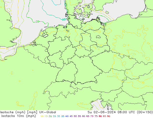 Isotachs (mph) UK-Global Su 02.06.2024 06 UTC