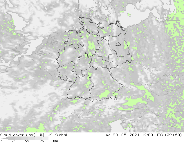 nízká oblaka UK-Global St 29.05.2024 12 UTC