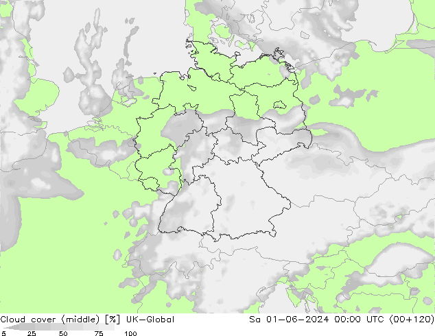 Nuages (moyen) UK-Global sam 01.06.2024 00 UTC