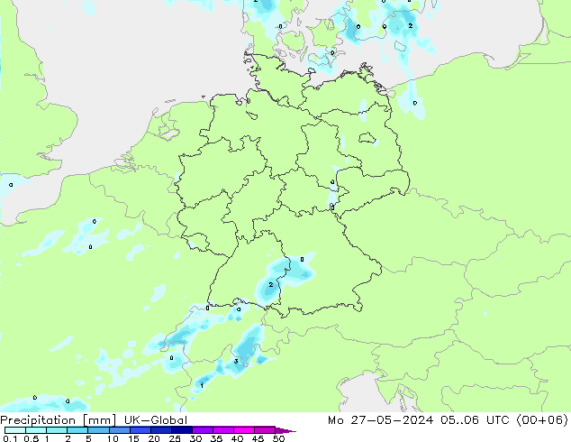 Precipitación UK-Global lun 27.05.2024 06 UTC