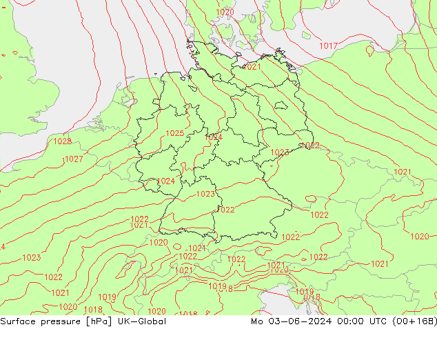 pression de l'air UK-Global lun 03.06.2024 00 UTC