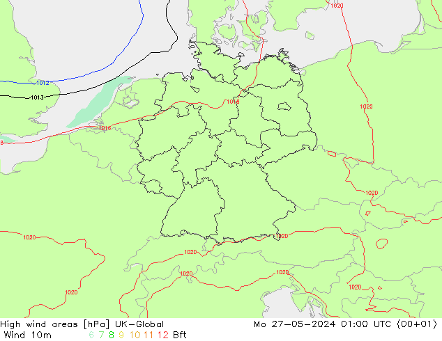 High wind areas UK-Global Mo 27.05.2024 01 UTC