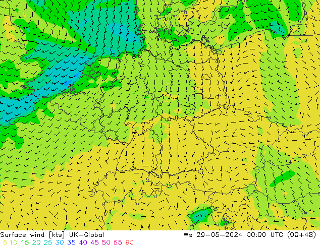 Bodenwind UK-Global Mi 29.05.2024 00 UTC