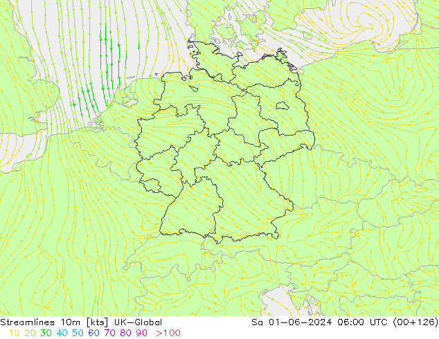 Streamlines 10m UK-Global So 01.06.2024 06 UTC