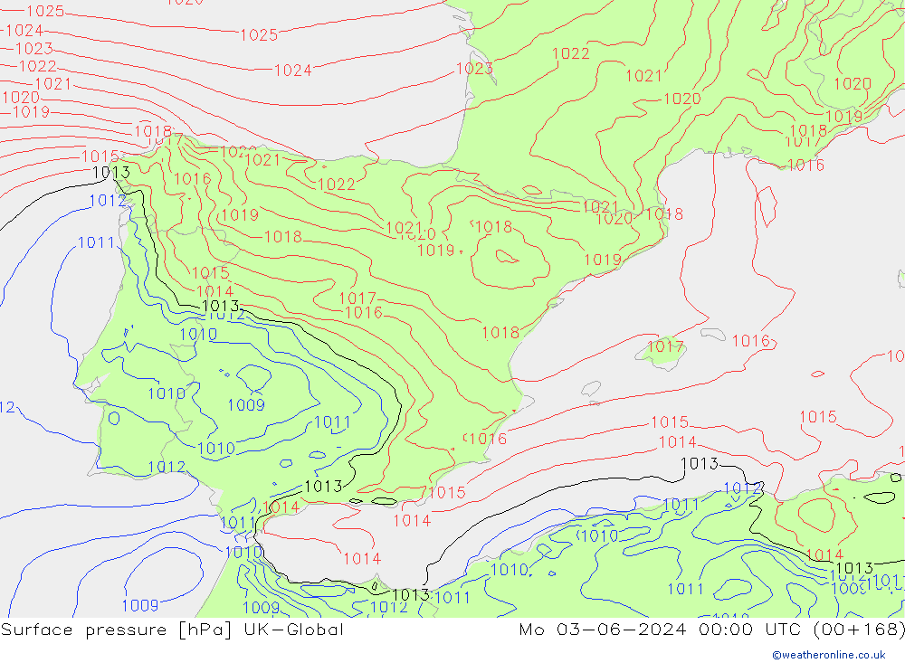 ciśnienie UK-Global pon. 03.06.2024 00 UTC