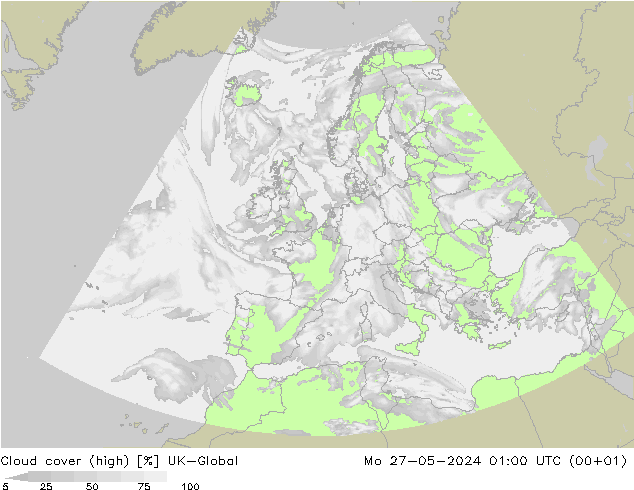 Wolken (hohe) UK-Global Mo 27.05.2024 01 UTC