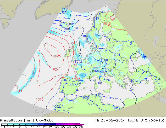 Niederschlag UK-Global Do 30.05.2024 18 UTC