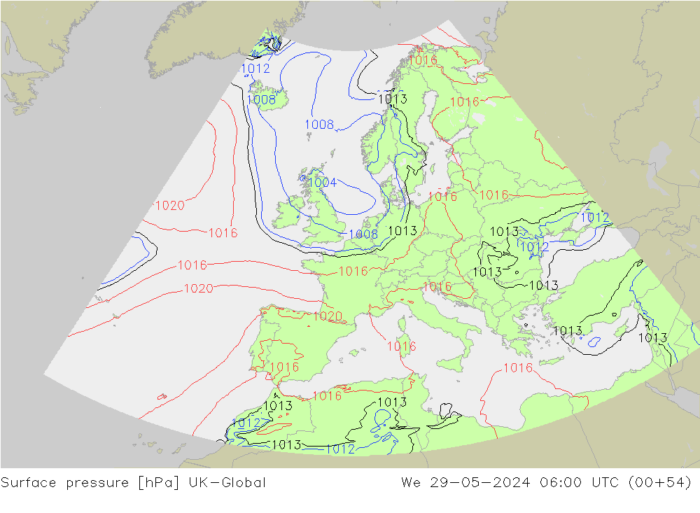 Bodendruck UK-Global Mi 29.05.2024 06 UTC