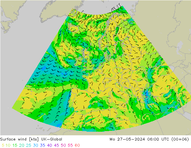 Wind 10 m UK-Global ma 27.05.2024 06 UTC