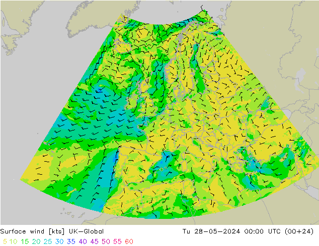 Bodenwind UK-Global Di 28.05.2024 00 UTC