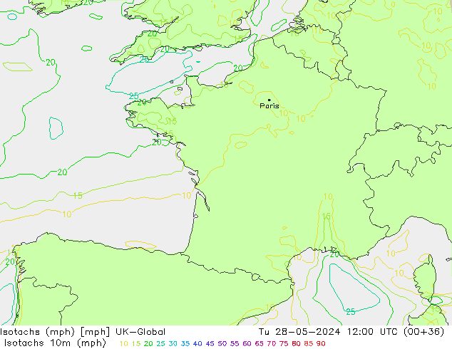 Izotacha (mph) UK-Global wto. 28.05.2024 12 UTC