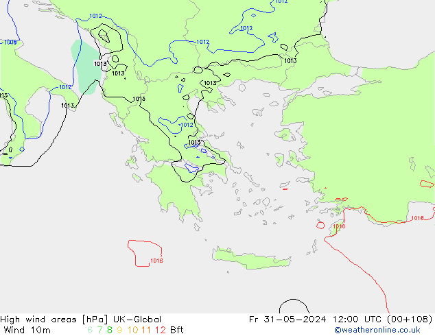 Izotacha UK-Global pt. 31.05.2024 12 UTC