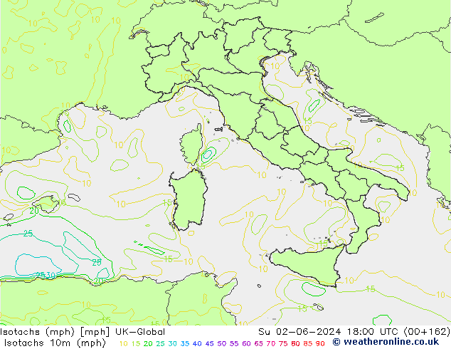 Isotaca (mph) UK-Global dom 02.06.2024 18 UTC