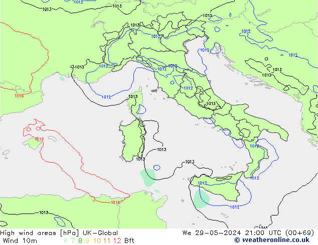 Windvelden UK-Global wo 29.05.2024 21 UTC