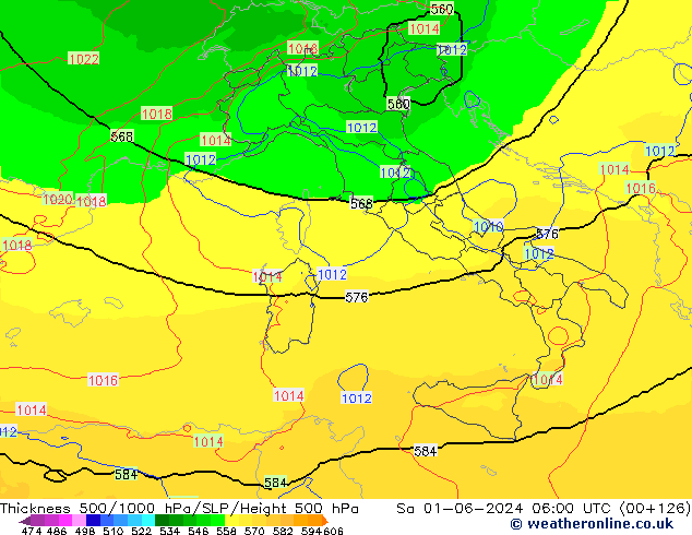 Thck 500-1000hPa UK-Global Sáb 01.06.2024 06 UTC