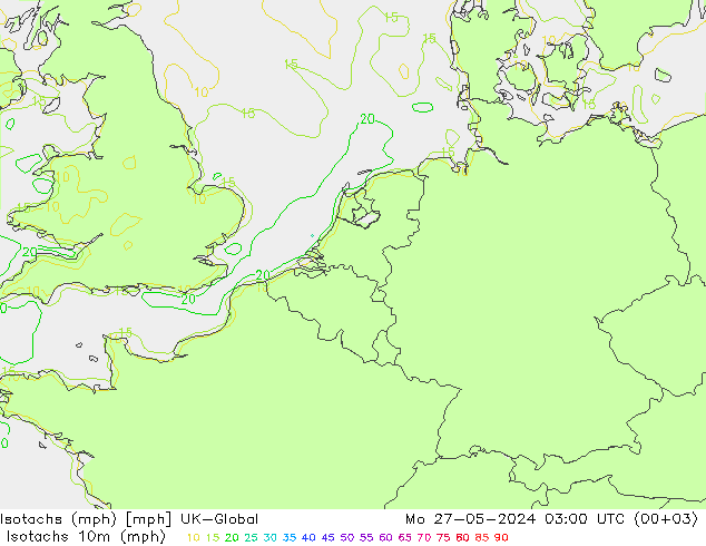 Isotachs (mph) UK-Global  27.05.2024 03 UTC