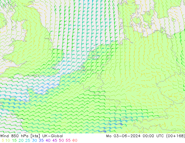 ветер 850 гПа UK-Global пн 03.06.2024 00 UTC