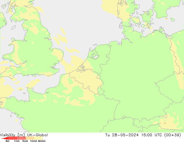 Dohlednost UK-Global Út 28.05.2024 15 UTC